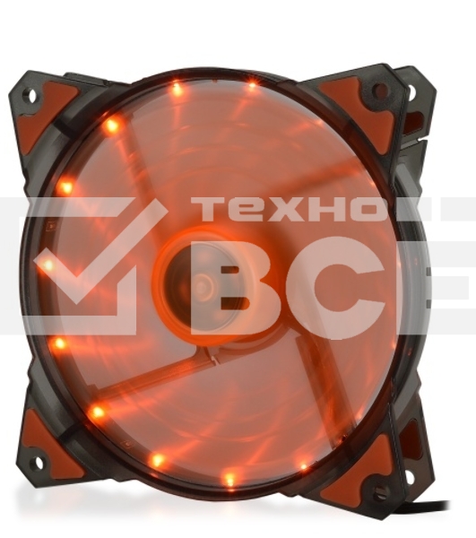 Вентилятор для корпуса Crown CMCF-12025S-1223 черный/оранжевый, 120 мм, 1650 об/мин, 28 дБ, 3 pin