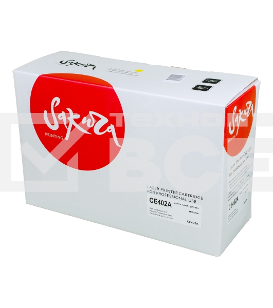 Картридж Sakura CE402A для HP Enterprise 500 Color M551n/525f/525dn/570/575f, желтый, 6000 к.