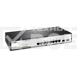 Коммутатор D-Link DGS-1210-10/F1A настраиваемый настольный 8x10/100/1000BASE-T