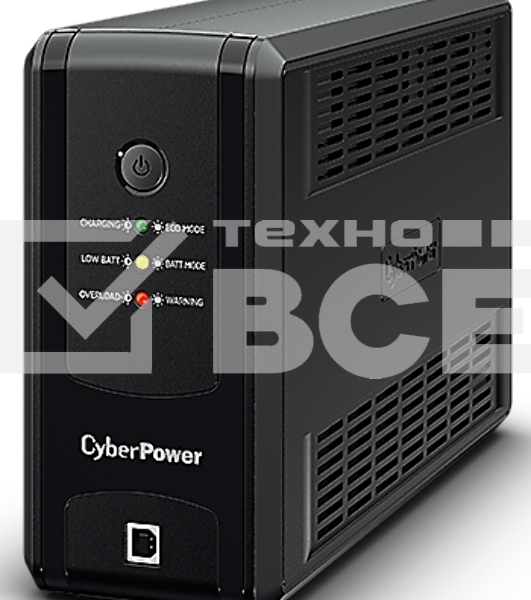 Источник бесперебойного питания CyberPower Line-Interactive UT850EG, 850VA/425W, USB/RJ11/45, (3 EURO)