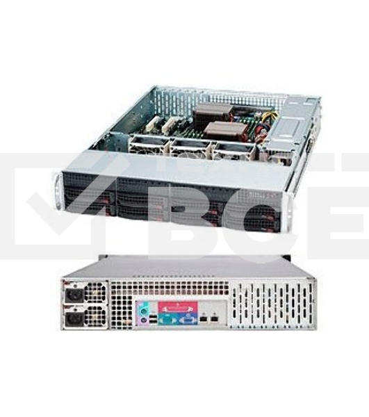 Корпус SuperMicro CSE-825TQC-R802LPB 2U SC825TQC  8 x 3.5