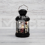 Декоративный фонарь с шариками NEON-NIGHT 12х12х20,6 см, черный корпус, теплый белый цвет свечения NEON-NIGHT, фото 1