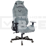 Кресло игровое Knight N1 Fabric серо-голубой Light-28 с подголов. крестовина металл, фото19