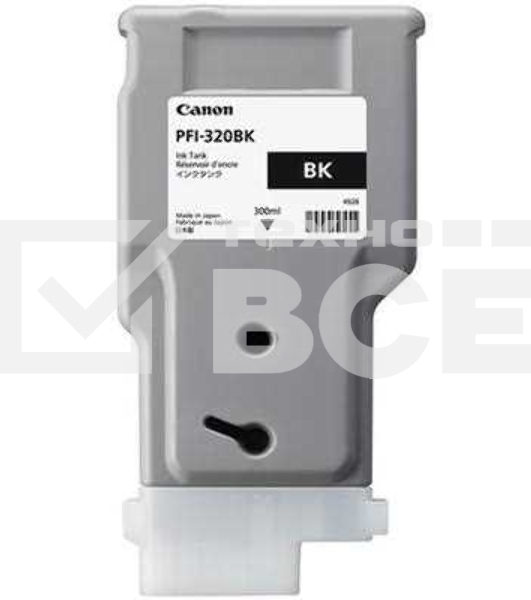 Картридж струйный Canon PFI-320 BK 2890C001 черный (300мл) для Canon Canon imagePROGRAF TM-200/205