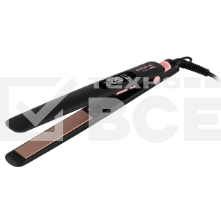 Щипцы Polaris PHS 5012KT UltraSlim Digital Pro 50Вт макс.темп.:220С покрытие:керамическое розовое золото/черный