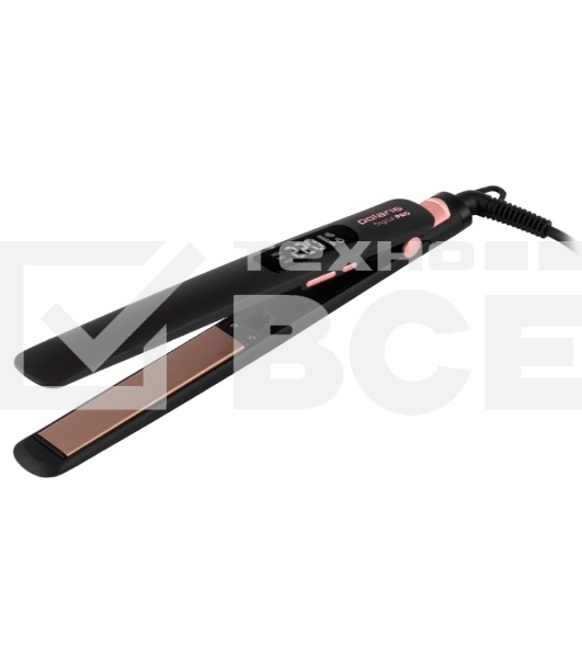 Щипцы Polaris PHS 5012KT UltraSlim Digital Pro 50Вт макс.темп.:220С покрытие:керамическое розовое золото/черный