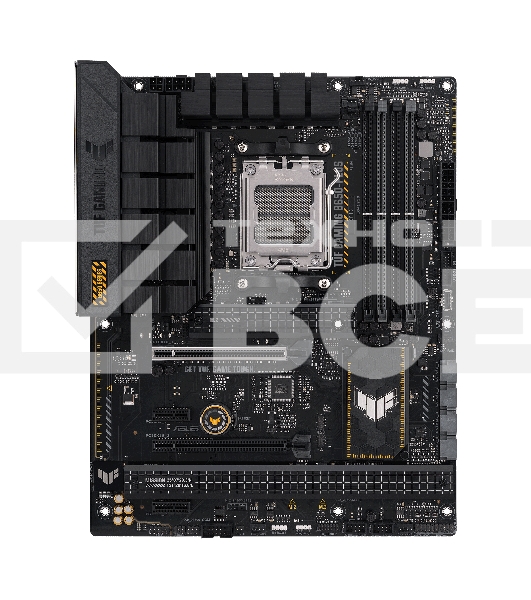 Материнская плата ASUS TUF GAMING B650-PLUS, AM5, AMD B650, 4xDDR5, 4xSATA, 3xM.2, 1xPCI-E 4.0 x16, 1xPCI-E 4.0 x4, 2xPCI-E x1, 1xHDMI, 1xDP, 1x 2.5Gb LAN, 2xUSB-A 3.2 Gen 2, 1xUSB-A 3.2 Gen 2x2, 1xUSB-C 3.2 Gen 2, 5x3.5 мм, 7.1, ATX
