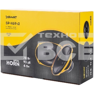 Колонки автомобильные Swat SP-H69v2 280Вт 90дБ 4Ом 15x23см (6x9дюйм) (ком.:2кол.) широкополосные однополосные