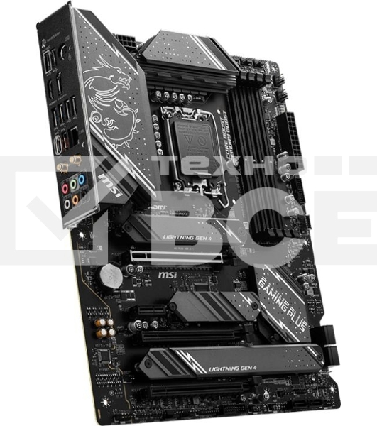 Материнская плата MSI Z790 GAMING PLUS WIFI, LGA 1700, 4xDDR5, 1xPCIe 5.0 x16, 1xPCIe 4.0 x16, 4xM.2, 6xSATA, 1xHDMI, 1xDP, 2.5 Gigabit Ethernet, 7.1 аудио, ATX