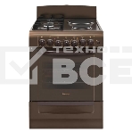 Плита комбинированная Gefest ПГЭ 6112-02 0137 коричневый, конфорок 2 газовых и 2 электрических, духовка 55 л, 60 см x 85 см x 60 см, фото2