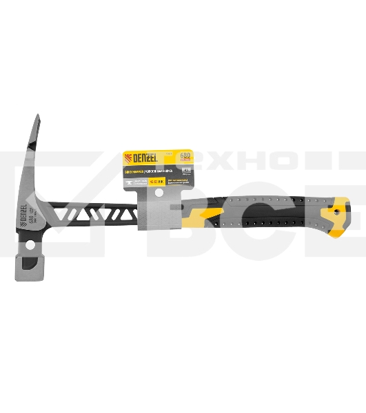 Молоток каменщика Denzel 680 г, цельнокованый, двухкомпонентная обрезиненная рукоятка