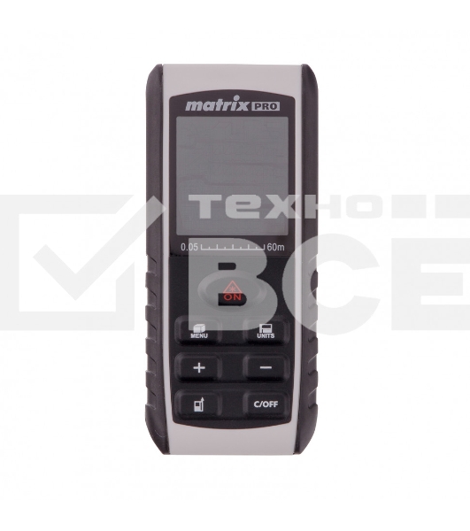 Лазерный дальномер Matrix LD-60, 60м с электронным угломером 38016