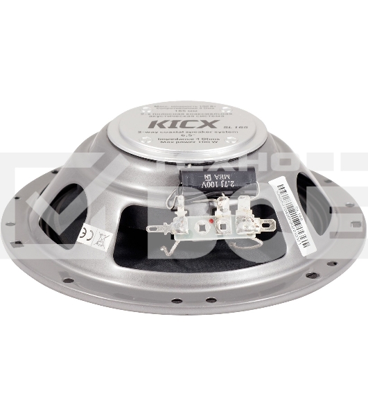 Колонки автомобильные Kicx SL-165 100Вт 91дБ 4Ом 16.5см (6 1/2дюйм) (ком.:2кол.) коаксиальные двухполосные