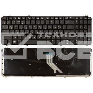 Клавиатура для ноутбука HP Pavilion DV6-1000 DV6-2000 матовая черная
