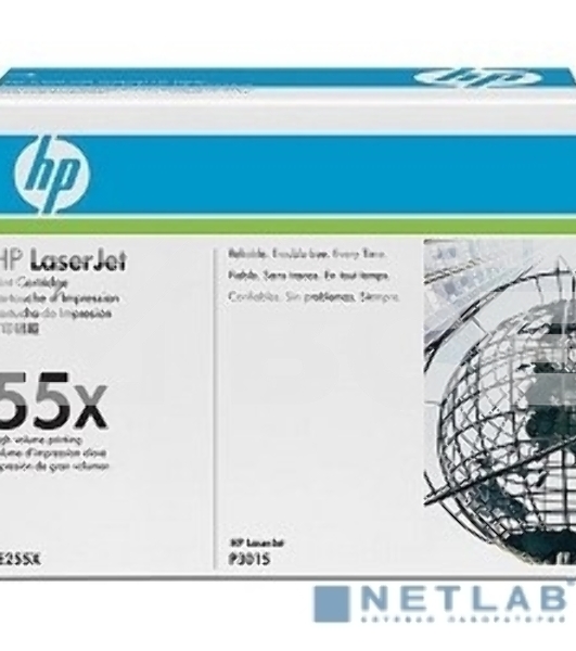 Картридж лазерный HP CE255X черный для LaserJet P3015/P3015d/P3015dn/P3015x 12500 стр.