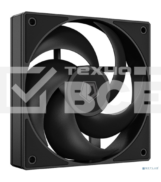 Вентилятор для корпуса ID-Cooling AS-120-K черный, 120 мм, 2000 об/мин, 27.2 дБ, 4 pin