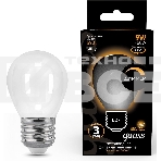 Лампа светодиодная Gauss Filament 105202109-D 9Вт цок.:E27 шар 220B 3000K св.свеч.бел.теп. (упак.:10шт), фото7