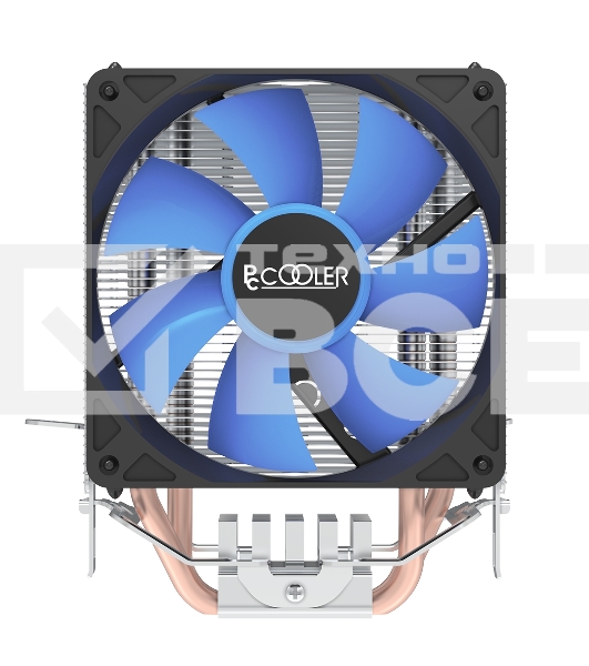 Кулер PCCooler S93 V2 S775/115X/AM2/AM3/AM4/FM1/FM2 (40 шт/кор, TDP 102W, вент-р 90мм, 2 тепловые трубки 6мм, 2200RPM, 22dBa)