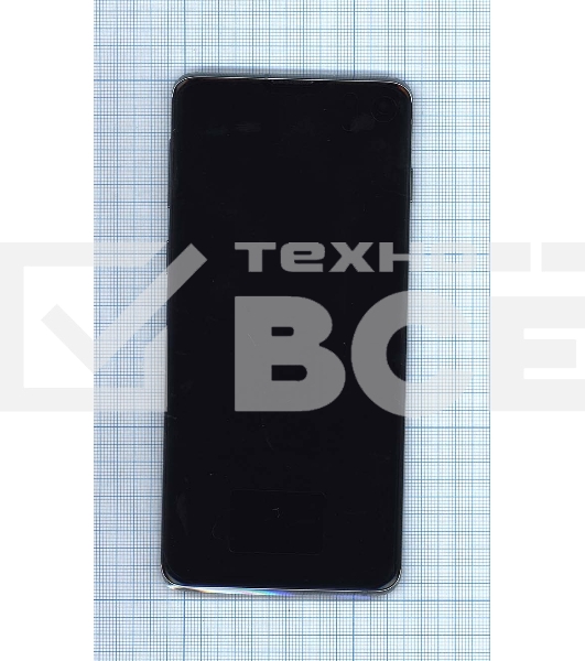 Дисплей для Samsung Galaxy S10 SM-G973F/DS зеленый