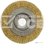 Кордщетка FIT 39065колесо желтая 125мм, фото2