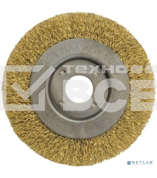 Кордщетка FIT 39065колесо желтая 125мм