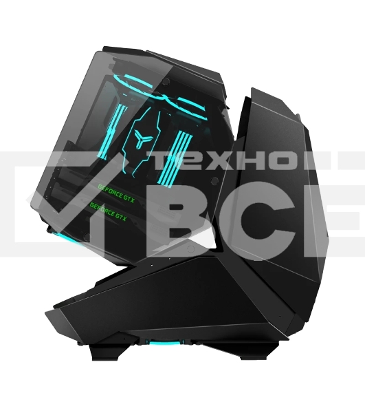Корпус без блока питания JONSBO MOD-5, Full-Tower, TG, no fans, 2xUSB-A 3.0 + 1xUSB-C 3.2, ATX, mATX, mITX Black