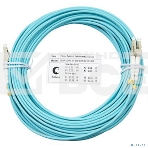 Комм. шнур оптический Cabeus Tight Buffer, Duplex LC/LC, OM3 50/125, LSZH, 25м, d= 3мм, серый хвостовик, аква, фото2