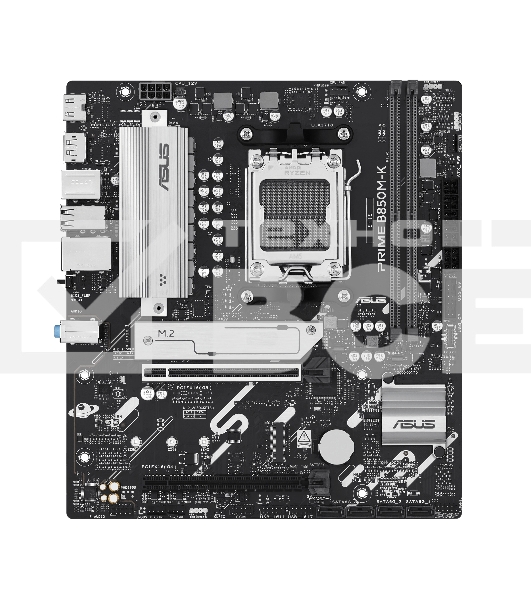 Материнская плата ASUS PRIME B850M-K, AM5, AMD B850, 2xDDR5, 4xSATA, 2xM.2, 1xPCIe 5.0 x16, 1xPCIe 4.0 x8, 1xDP, 1xHDMI, 1x2.5Gb LAN, 2xUSB-A 10Gbps, 2xUSB-A 5Gbps, 4xUSB-A 2.0, 1xPS/2, 3x3.5 мм, 7.1, mATX
