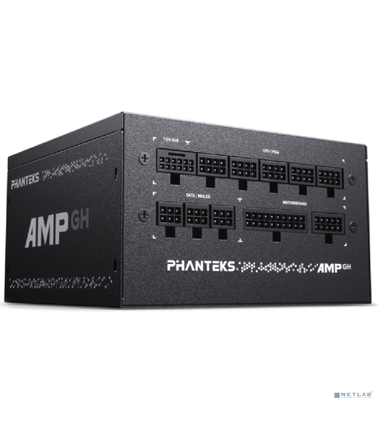 Блок питания PHANTEKS AMP GH 850W (80 Plus Gold, ATX 3.1, PCIe 5.1, APFC, 120мм Fan, Fully Modular, Black)/ PH-P850GH_BK01