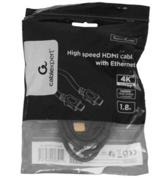 Кабель-переходник Cablexpert CCB-A-CM-HDMI-1.8M с Type-C на HDMI v2.0, Mobile, 1.8м, черный, корбка
