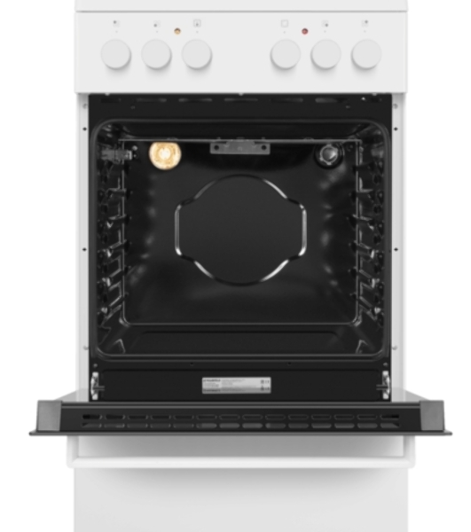 Плита электрическая Maunfeld MEC55CW07 белый, конфорок 4 шт, духовка 60 л, 50 см x 85 см x 60 см