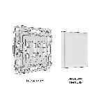 Комплект механизма 2-клавишного перекрестного выключателя 10A-250V ALFA Белый глянец QUANT (AP1030, VM125) MA103030, фото2