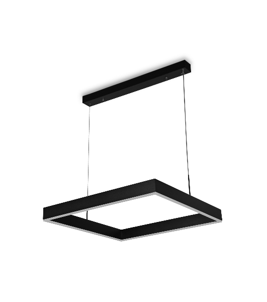 Светильник Ambrella light FA6626 BK черный 65W 600*600*720 (ПДУ РАДИО 2.4G)