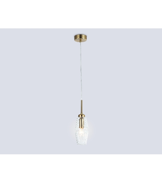 Светильник Ambrella light LH55208 BS/CL латунь/прозрачный E14 max 40W D80*270