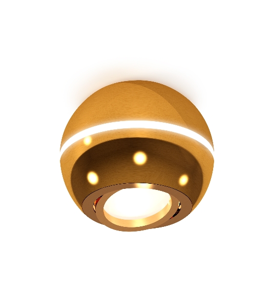 Светильник Ambrella Light XS1105011 PYG золото желтое полированное MR16 GU5.3 LED 3W 4200K (C1105, N7004)