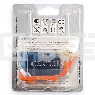 Картридж струйный Cactus CS-CLI8PC голубой (12 мл) для Canon Pixma iP6600/iP6600d/iP6700/iP6700d/MP960/MP970/PRO 9000
