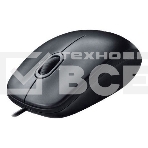 Мышь проводная Logitech M100/100R DARK/GREY (темно-серая/черная), 1000 dpi, USB, кнопки - 3, фото 1