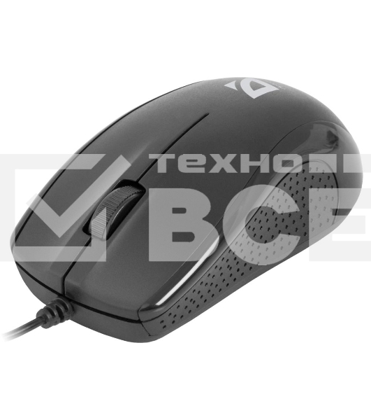 Мышь проводная Defender Optimum MB-160 черный, 1000 dpi, USB, кнопки - 3