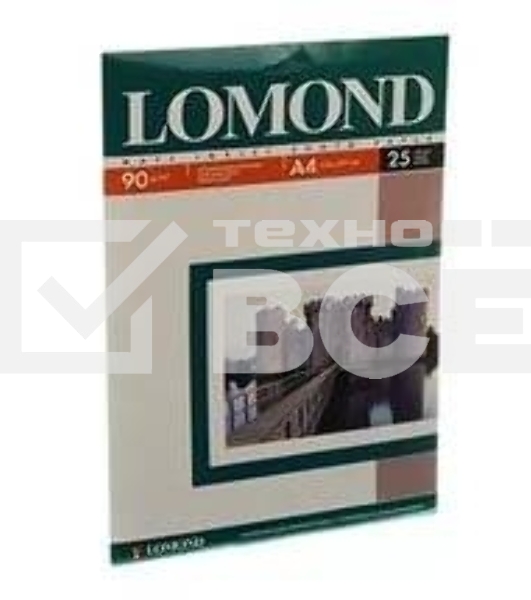 Фотобумага LOMOND Односторонняя Матовая, 90г/м2, A4 (21X29,7)/25л. для струйной печати