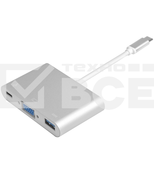 Переходник Greenconnect USB Type C -> VGA + USB 3.0 + Type C Greenconnect переходник USB Type C -> VGA + USB 3.0 + Type C