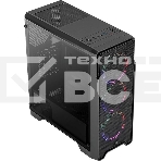 Компьютерный корпус Aerocool / Formula Ore Saturn FRGb-G-BK-v1 (2xUSB, 2xAudio, 0.5 мм,3x120 мм FAN, прозрачная стенка-закаленное стекло, ATX,, фото4