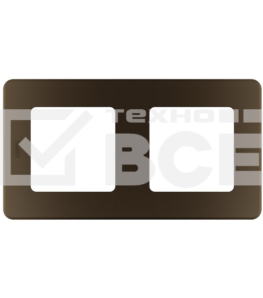 Рамка 2 поста бронза Inspiria