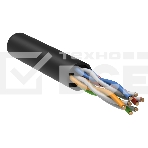 Кабель связи ITK витая пара U/UTP, кат.5E 4х2х24AWG solid, LDPE, 305м, черный, фото5