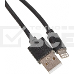 Кабель USB (m)-Lightning (m) 2м черный, фото 1