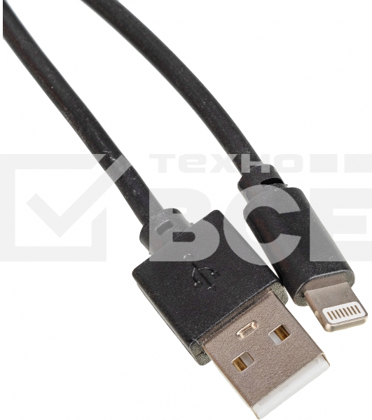 Кабель USB (m)-Lightning (m) 2м черный