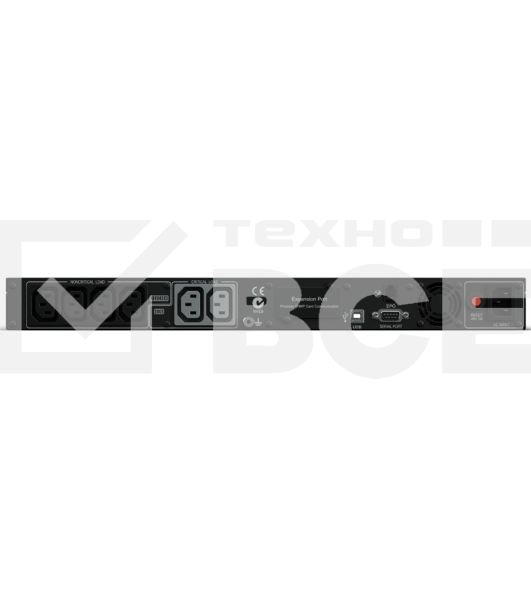 Источник бесперебойного питания Line-Interactive CyberPower PR1000ELCDRT1U 1000VA/800W USB/RS-232/EPO/SNMPslot (6 IEC С13)