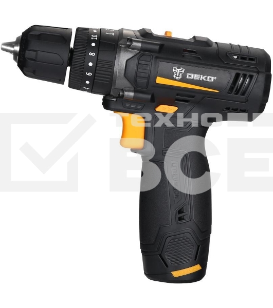 Дрель-шуруповерт Deko GCD12DU 063-4039, Аккумуляторная, 12В