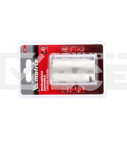 Кольцевая коронка Matrix с карбидным напылением, 43 мм