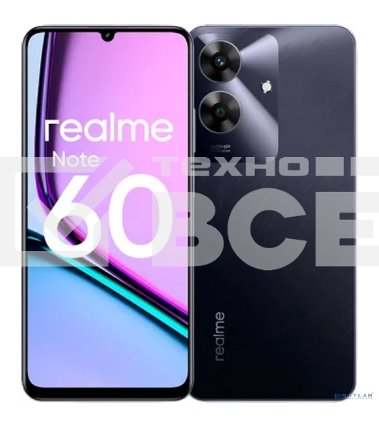 Смартфон Realme Note 60 RMX3933, 6/128Gb, черный