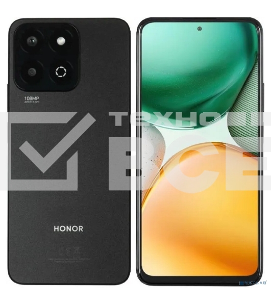 Смартфон Honor X7c, 6/128Gb, черный